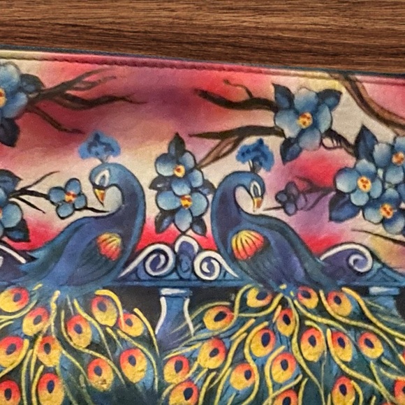 ARTISTIC EXPRESSIONS BY SHARIF 3 zipper wristlet. - Picture 2 of 9